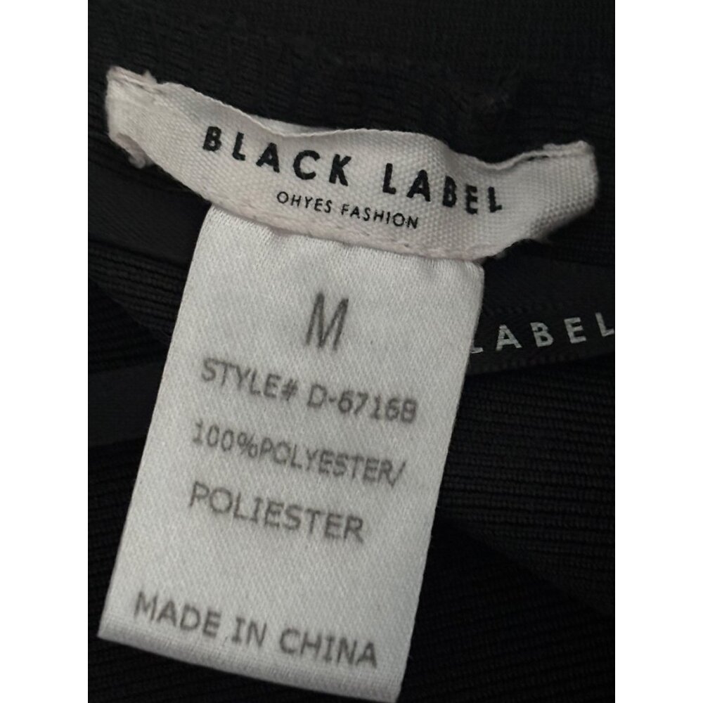 High Waist Skirt Size Medium Black Cutout Lattice Bodycon Stretch Bold Clubwear - Picture 4 of 16